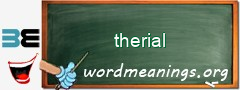 WordMeaning blackboard for therial